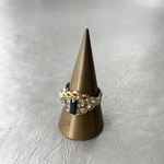 Vintage 70's〜80's deep blue stone classical ring レトロ ヴィンテージ ディープブルー ストーン クラシカル リング