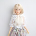 再777※白のレースのラグランスリーブカットソー※ブライスアウトフィット※1/6ドール服