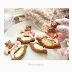 くまさんとロッキングホースチョコレート・pink【オーナメント・ネックレス】