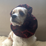 ふわふわオルテガ柄❤︎レッド　犬用スヌード　中型犬用スヌード