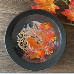 ⚠️B品★紅葉と金魚のインテリアトレー