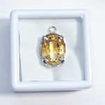 イエロートパーズのペンダントトップ　12mm*10mm