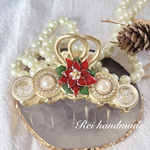 ポインセチアのバンスクリップ（送料無料）