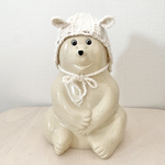 しろくま貯金箱　ひつじさん頭巾②