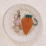 うさちゃんキーホルダーと人参巾着set🐰🥕