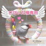 文鳥用 皿巣クッション リングパーチ