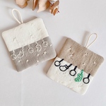 選べるリネンのパッチワーク刺繍コースター☆*クリスマスIII🎄