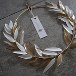 針葉樹のリース　GOLD＋WHITE