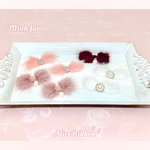 ありすりぼん🎀 ファー リボン バレッタ 天然ミンクファー ペット用品 犬用