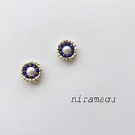ビーズ刺繍ピアス