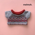 20cmぬいぐるみ用　ノルディック柄Tシャツ　kpopdoll 