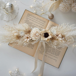 𝓝𝓮𝔀横長スワッグ　white gold （center ribbon）