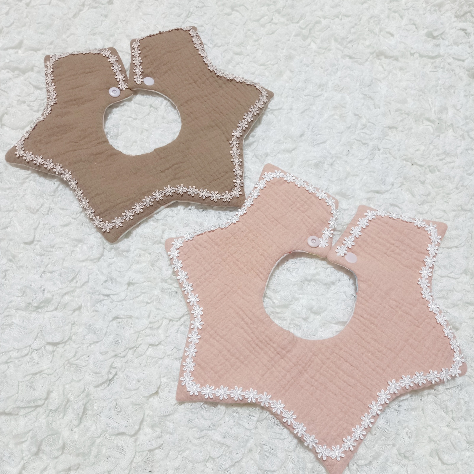 めい☆ハンドメイドスタイ 34. スタイ ハンドメイド 大きめスタイ いちご レモン 花柄