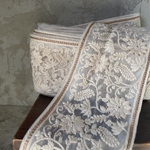 [実物のお色味と違う場合があります] インド刺繍リボン　花　インド刺繍　スパンコール　刺繍リボン　リボン　りぼん　※10月8日よりゆうパケットにて発送