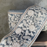 [実物のお色味と違う場合があります] インド刺繍リボン　花　インド刺繍　スパンコール　刺繍リボン　リボン　りぼん　※10月8日よりゆうパケットにて発送