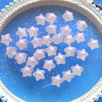 新作★輝く星の樹脂ビーズ 　スターリーピンク