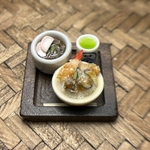 ◆ミニチュアフード　天丼と小蕎麦◆