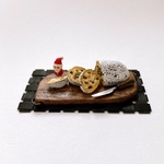 ＊シュトーレン&カッティングボードセット＊/伝統菓子/クリスマスケーキ/クリスマス/ミニチュアフード/フェイクフード/シルバニアファミリー/冬/