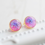 京都オパール 杜若 スタッドピアス/イヤリング