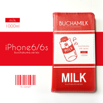 ぶちゃくま。MILK手帳型iPhoneベルトなしケース
