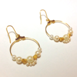 木漏れ日のフープピアス/イヤリング