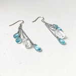 アパタイト&水晶 ピアス