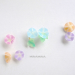 アシンメトリー ゆらゆらあさがお ピアス
