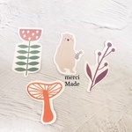 （限定）北欧風シールセット：bear