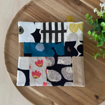 ほっこりパッチワーク風マット　