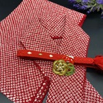 【スーパーゲリラ企画】0015帯揚げ・半襟　帯留め・絹帯締め 正絹