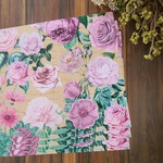 デザインペーパー Shabby Pink Flowers ロール紙