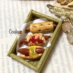 送料無料　ミニチュアパン　ウインナーパンの3点セット
