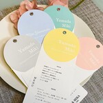 【1枚150円】メニュー表 ＋ 席札 結婚式