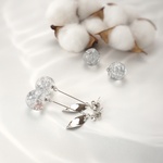 水のさくらんぼ(silver snow)　ピアス&イヤリング