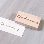 【フルオーダー】お店のロゴはんこ　nikoneko accessory様専用ページ