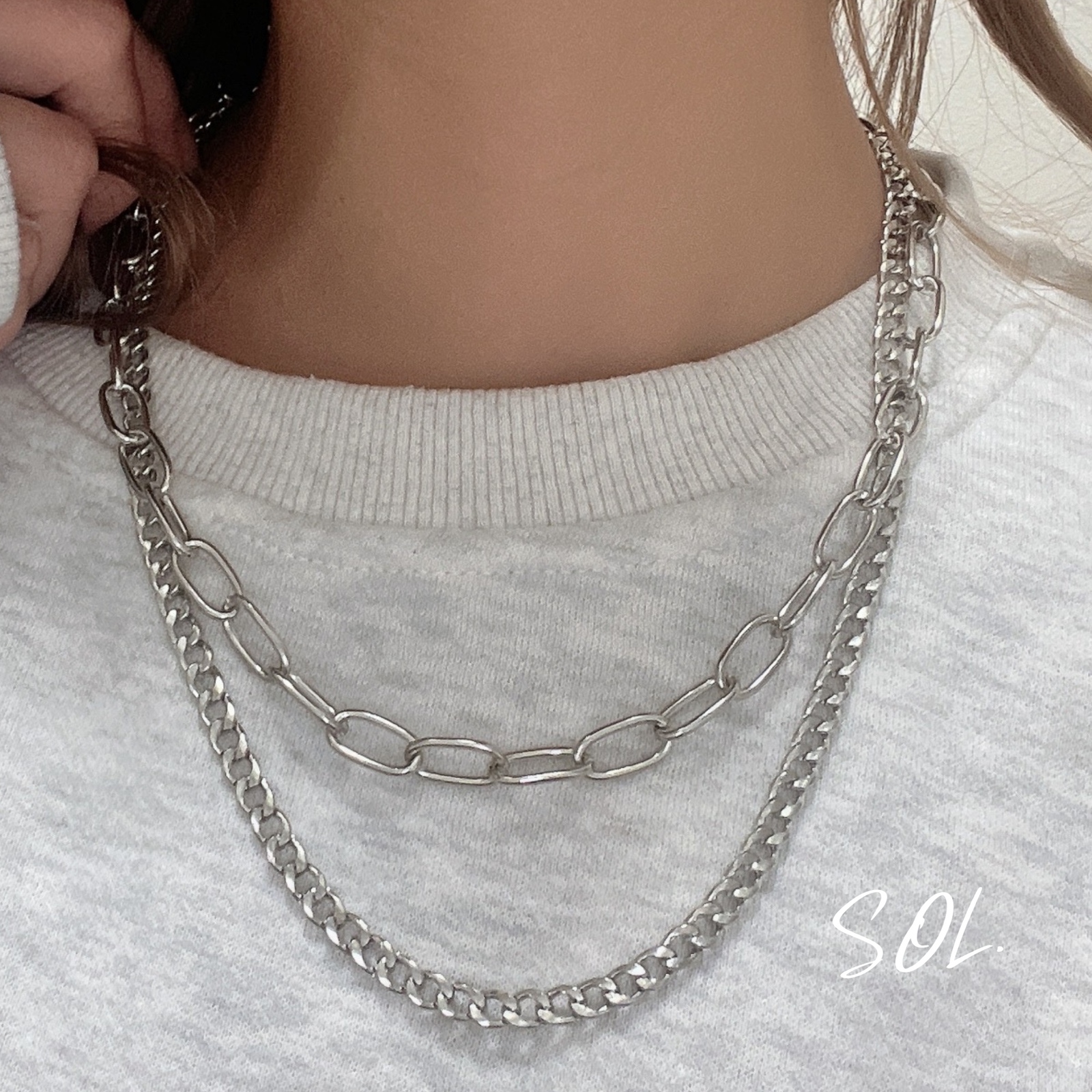 【Vitaly】Solstice ストリート チェーン ネックレス 2色 wad-shop_vitaly-rounded