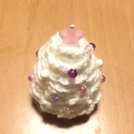 ミニ♡ホワイトクリスマスツリー（ピンクカラー）