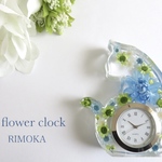 再入荷！【ギフト】インアリウムクロック　ネコ　ブルー　父の日　ギフト