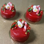 樹脂粘土 クリスマスケーキ ミニチュア
