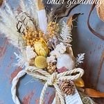 迎春🌸Natural Chicフェザー&ミモザ正月飾り