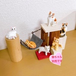 ミニチュア　キャットタワー　ミニチュア小物　木工　置物