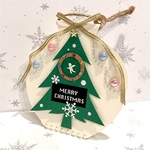 贈って飾れるクリスマスカード(エンジェルリースツリー)