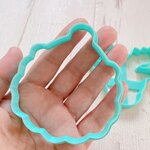 サンタのお顔（縦約8ｃｍ）【クリスマスシリーズ】