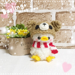 あみぐるみ❤️クマちゃん帽子のヒヨコちゃん🐣
