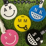 イニシャル入りネームプレート♪ゴルフ　ネームタグ　ベルト付き