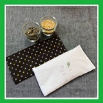 ホット&クールアイピロー　玄米よもぎカイロ　よもぎorほうじ茶  眼精疲労　ホット&クールアイマスク　玄米カイロ　エコカイロ　温パック　アイピロー　ドライアイ　入眠グッズ　副交感神経　天然素材　温活