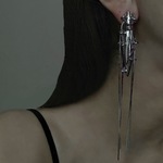 squid pierce  ⌘ ピアス シルバー 大振り 個性的 揺れる