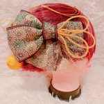 ☆畳縁リボン☆髪飾り☆成人式☆モダン☆レトロ☆組紐☆成人式髪飾り☆結婚式☆和装☆袴ヘア☆白無垢☆卒業式髪飾り☆畳縁☆リボン☆七五三髪飾り☆結婚式髪飾り☆前撮り☆ゴールド☆水引髪飾り☆成人式