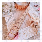 ✱B品価格✱インド刺繍リボンが可愛すぎる♡ショルダーストラップ / beige × pink
