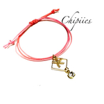 グラデピンク×ヒトデ＆スクエアクリスタル